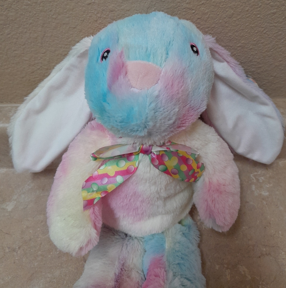 Rainbow Bunny with Bow NWT Size:18" Greenbrier International - Picture 7 of 7
